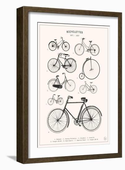 Bicyclettes-Florent Bodart-Framed Giclee Print