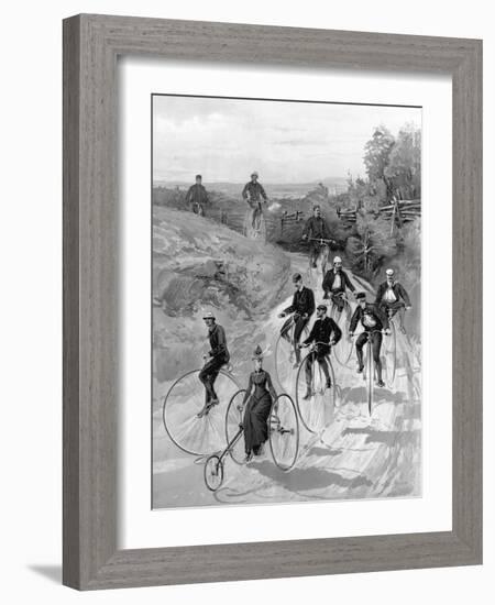 Bicycling-Hy Sandham-Framed Giclee Print