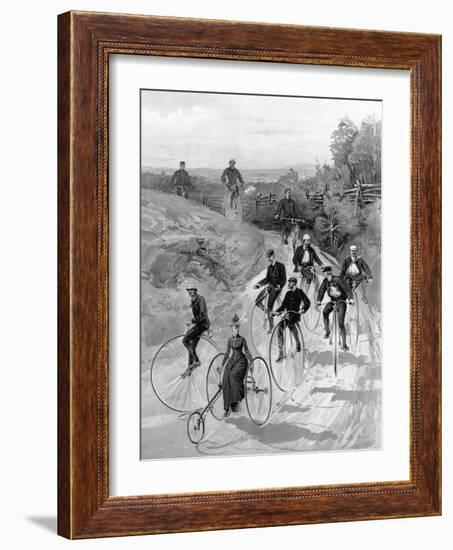 Bicycling-Hy Sandham-Framed Giclee Print