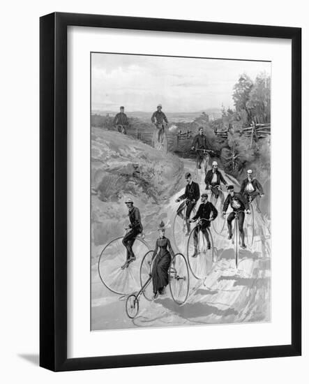 Bicycling-Hy Sandham-Framed Giclee Print