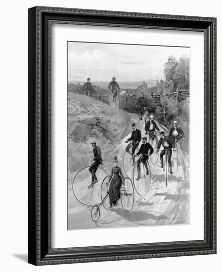 Bicycling-Hy Sandham-Framed Giclee Print