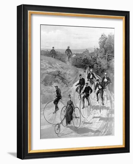 Bicycling-Hy Sandham-Framed Giclee Print