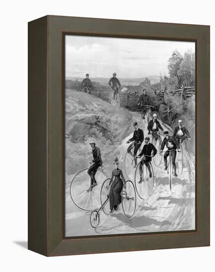 Bicycling-Hy Sandham-Framed Premier Image Canvas