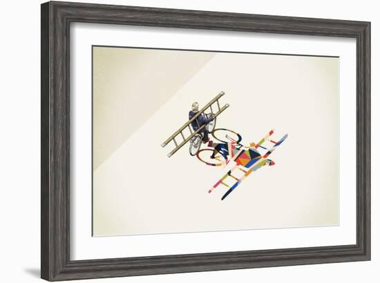 Bicyclist-Jason Ratliff-Framed Giclee Print