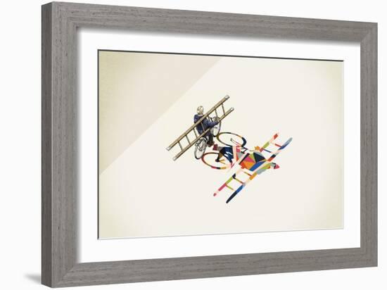 Bicyclist-Jason Ratliff-Framed Giclee Print