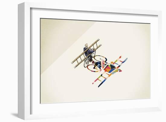 Bicyclist-Jason Ratliff-Framed Giclee Print