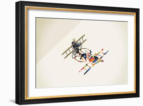 Bicyclist-Jason Ratliff-Framed Giclee Print