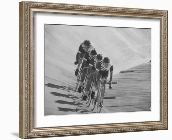 Bicyclists Competing at the Olympics-George Silk-Framed Photographic Print