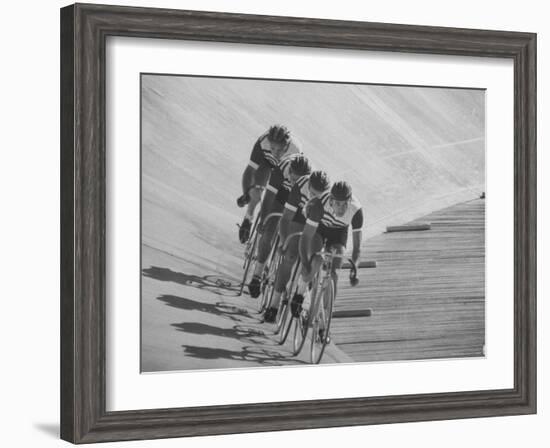 Bicyclists Competing at the Olympics-George Silk-Framed Photographic Print