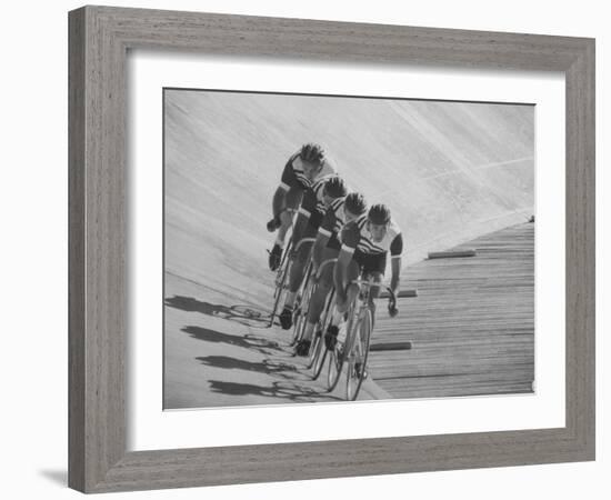 Bicyclists Competing at the Olympics-George Silk-Framed Photographic Print