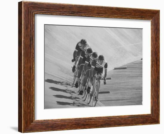 Bicyclists Competing at the Olympics-George Silk-Framed Photographic Print