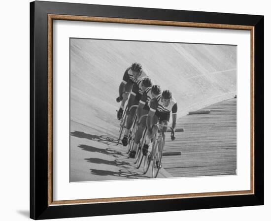 Bicyclists Competing at the Olympics-George Silk-Framed Photographic Print