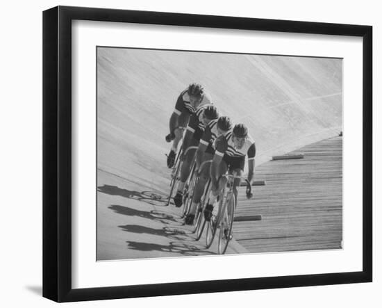 Bicyclists Competing at the Olympics-George Silk-Framed Photographic Print