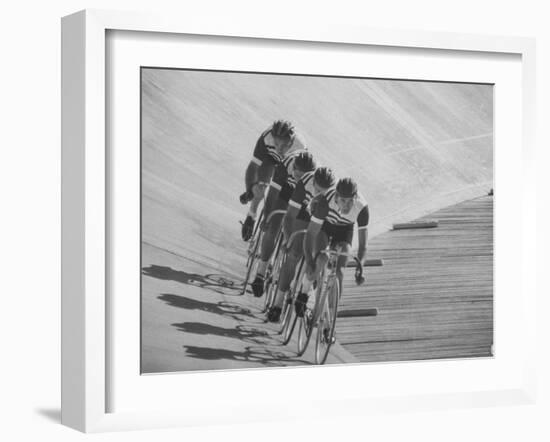 Bicyclists Competing at the Olympics-George Silk-Framed Photographic Print