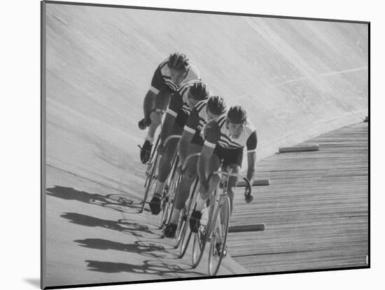 Bicyclists Competing at the Olympics-George Silk-Mounted Photographic Print