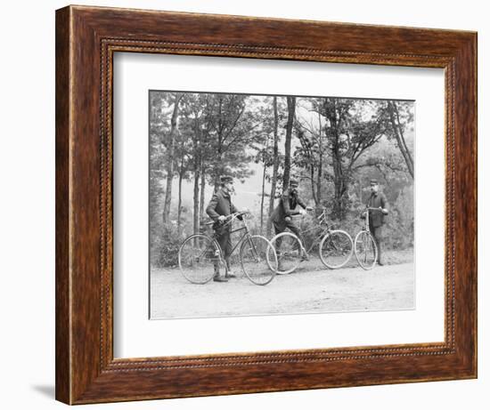 Bicyclists in Central Park-null-Framed Photographic Print