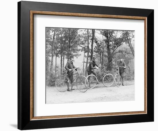 Bicyclists in Central Park-null-Framed Photographic Print