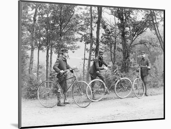 Bicyclists in Central Park-null-Mounted Photographic Print