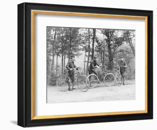Bicyclists in Central Park-null-Framed Photographic Print