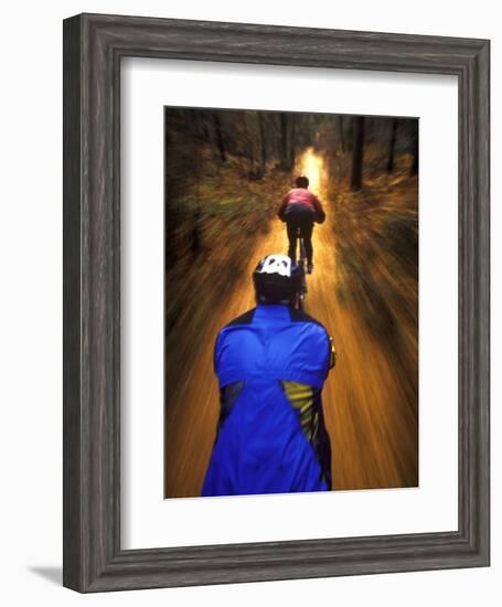 Bicyclists Perspective-Chuck Haney-Framed Photographic Print