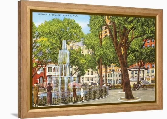 Bienville Square, Mobile, Alabama-null-Framed Stretched Canvas