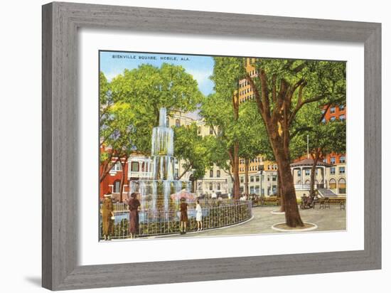 Bienville Square, Mobile, Alabama-null-Framed Art Print