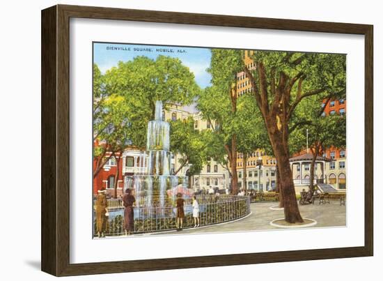 Bienville Square, Mobile, Alabama-null-Framed Art Print