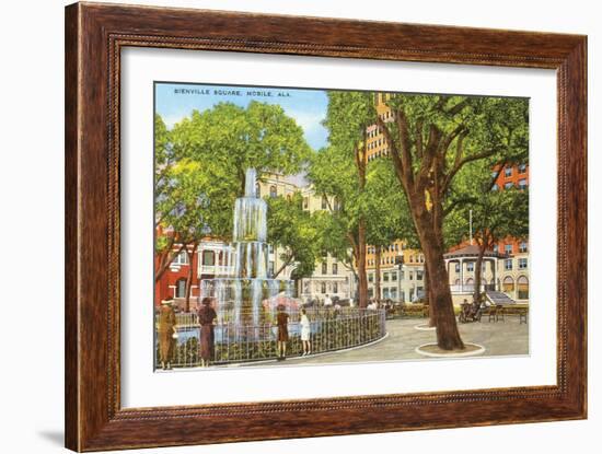 Bienville Square, Mobile, Alabama-null-Framed Art Print