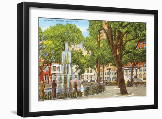 Bienville Square, Mobile, Alabama-null-Framed Art Print