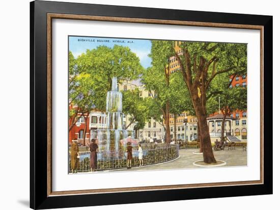 Bienville Square, Mobile, Alabama-null-Framed Art Print