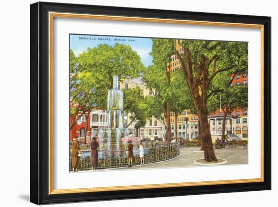 Bienville Square, Mobile, Alabama-null-Framed Art Print