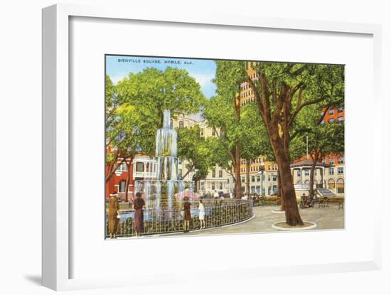 Bienville Square, Mobile, Alabama-null-Framed Art Print