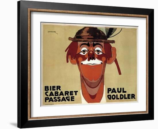 Bier Cabaret Passage, Paul Goldler, 1914-Jo Steiner-Framed Giclee Print