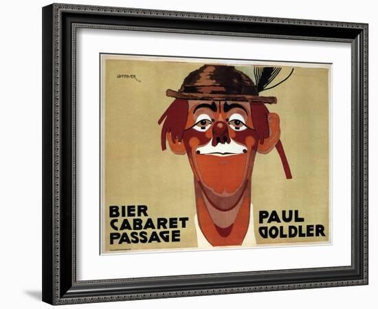 Bier Cabaret Passage, Paul Goldler, 1914-Jo Steiner-Framed Giclee Print