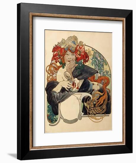 Biere De La Meuse-Alphonse Mucha-Framed Giclee Print