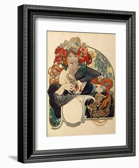 Biere De La Meuse-Alphonse Mucha-Framed Giclee Print