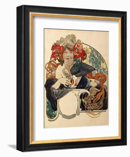 Biere De La Meuse-Alphonse Mucha-Framed Giclee Print