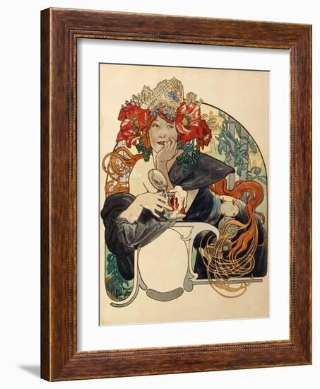 Biere De La Meuse-Alphonse Mucha-Framed Giclee Print