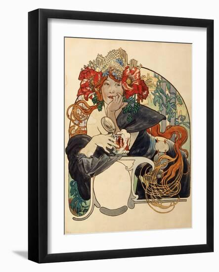 Biere De La Meuse-Alphonse Mucha-Framed Giclee Print