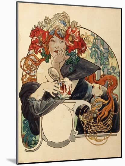 Biere De La Meuse-Alphonse Mucha-Mounted Giclee Print