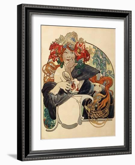 Biere De La Meuse-Alphonse Mucha-Framed Giclee Print