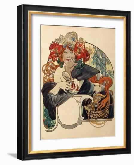 Biere De La Meuse-Alphonse Mucha-Framed Giclee Print