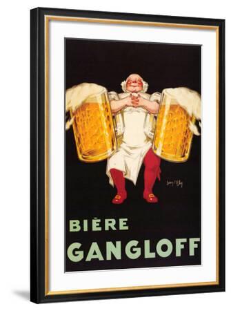 Biere Gangloff vintage beer ad poster repro 18x24 