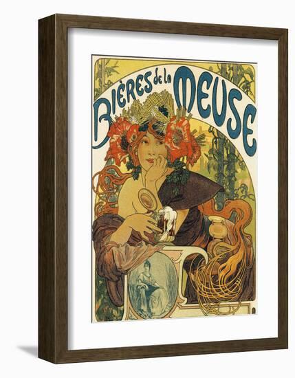 Bières de la Meuse, 1897-Alphonse Mucha-Framed Art Print