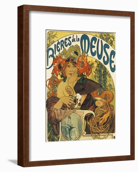 Bières de la Meuse, 1897-Alphonse Mucha-Framed Art Print