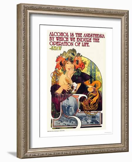 Bieres de le Meuse-Alphonse Mucha-Framed Art Print