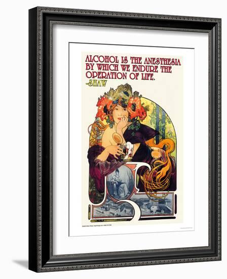 Bieres de le Meuse-Alphonse Mucha-Framed Art Print