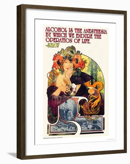 Bieres de le Meuse-Alphonse Mucha-Framed Art Print