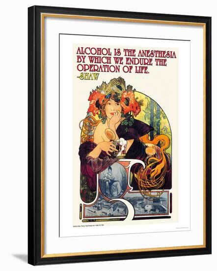 Bieres de le Meuse-Alphonse Mucha-Framed Art Print