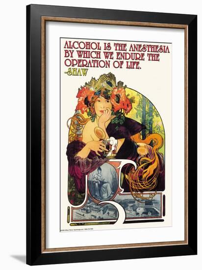 Bieres de le Meuse-Alphonse Mucha-Framed Art Print